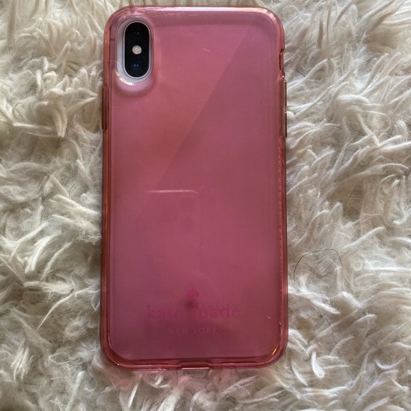 Kate spade pink clear iPhone X/XS case - Picture 1 of 2